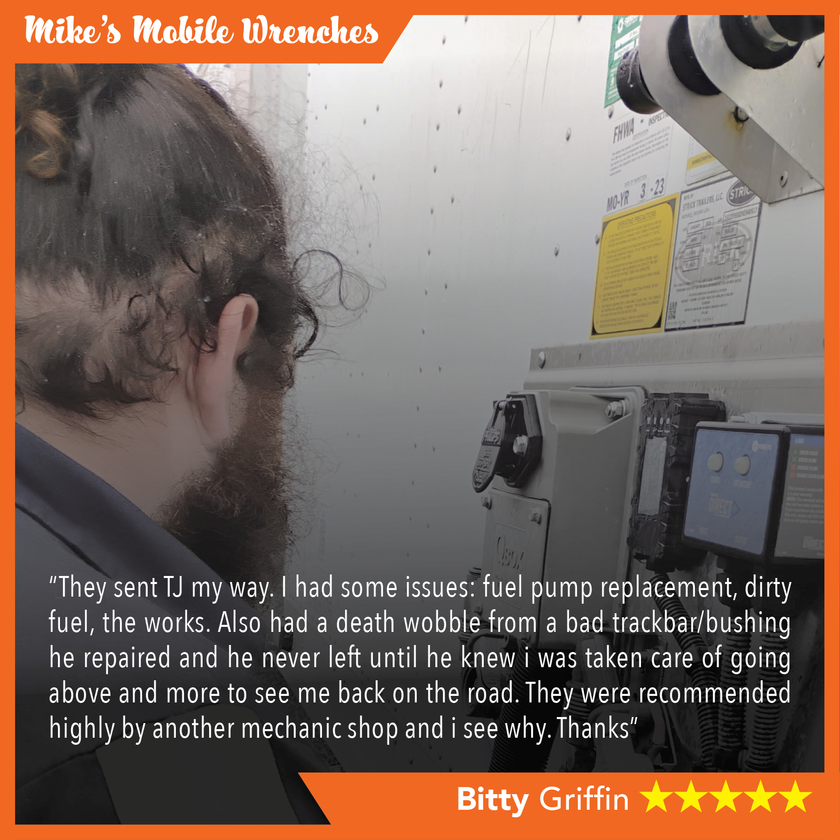 Larry - 5 star Google review